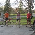 James, Luke, Randy, Phillip w/Statue of Liberty  