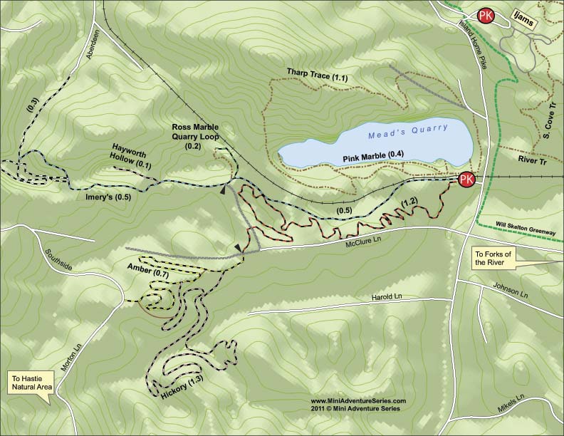 Meades Quarry/Georgia Marble/Ross Marble Trail Map « Fountain City Pedaler